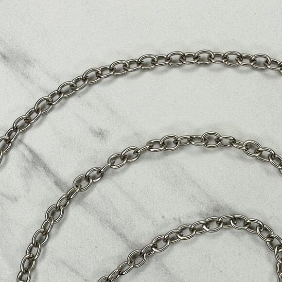 Silver Chain Link Purse Strap Replacement 46" Handbag Shoulder ✨ - Picture 3 of 10